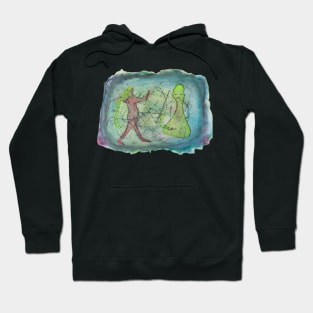 cave art inspired, friends Hoodie